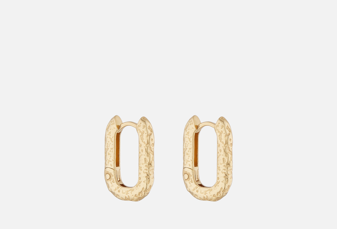 Изображение товара Серьги серебряные Альтария с золотыми текстурами для женщин