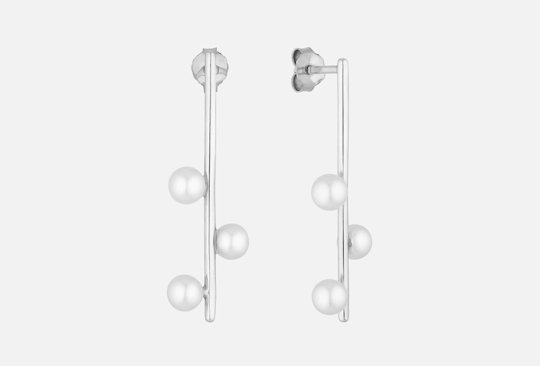 Изображение товара Серьги серебряные Альтария Жемчужная линия