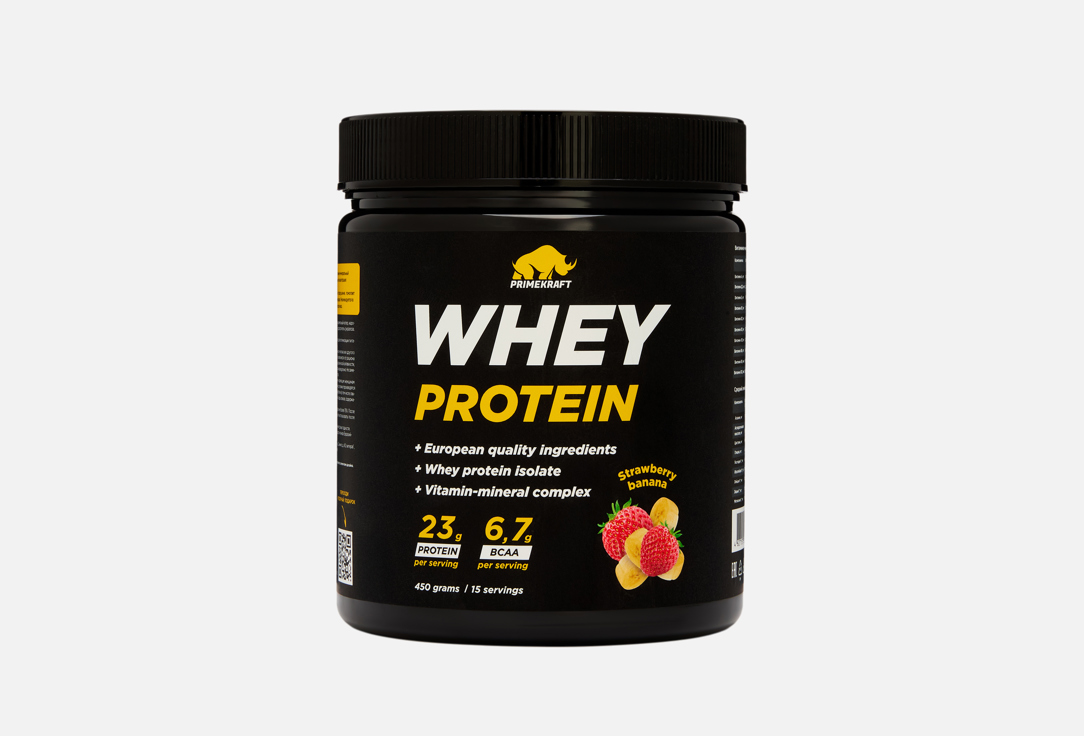 Изображение товара сывороточный протеин Prime Kraft Клубника-банан