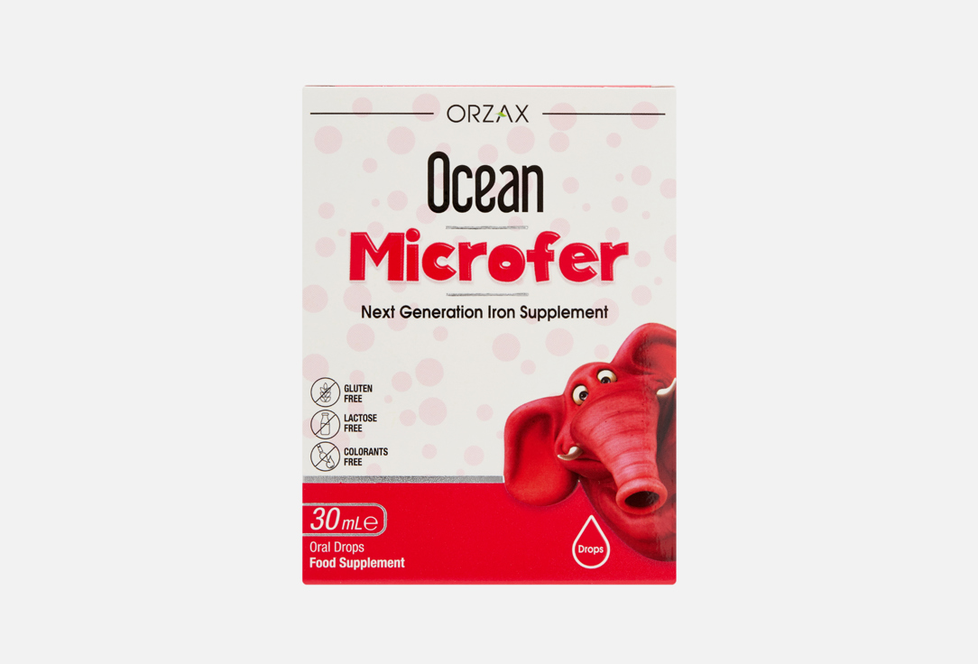 

железо ORZAX OCEAN, Microfer 8,5 мг в жидкой форме 30 мл