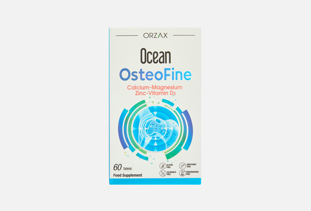Изображение товара БАД для поддержки опорно-двигательного аппарата Orzax Ocean Остефайн комплекс в таблетках