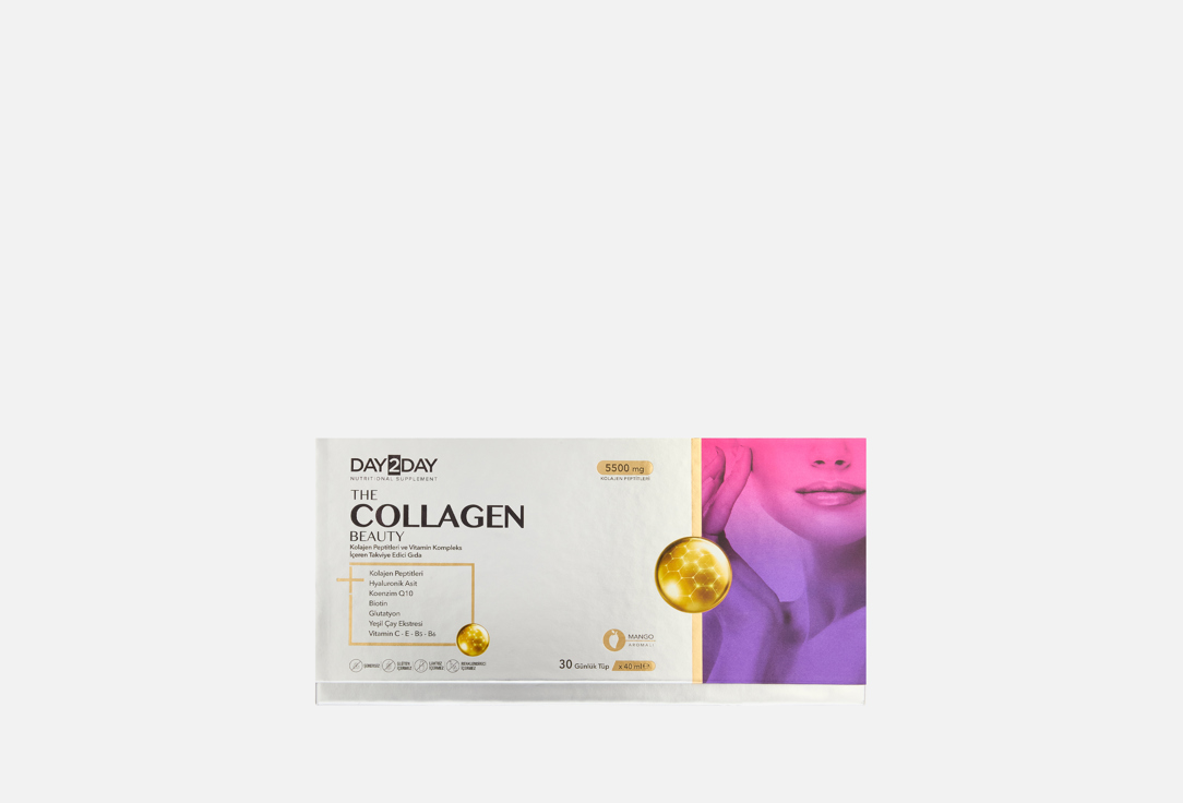 Изображение товара БАД Орзакс Оушен Коллаген бьюти в шотах 30 шт по 40 мл для молодости кожи и укрепления суставов