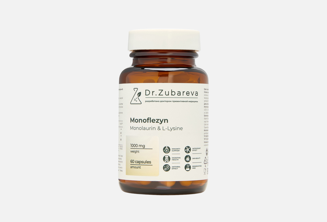 

Пищевая добавка DR.ZUBAREVA, Монофлезин в капсулах 60 шт