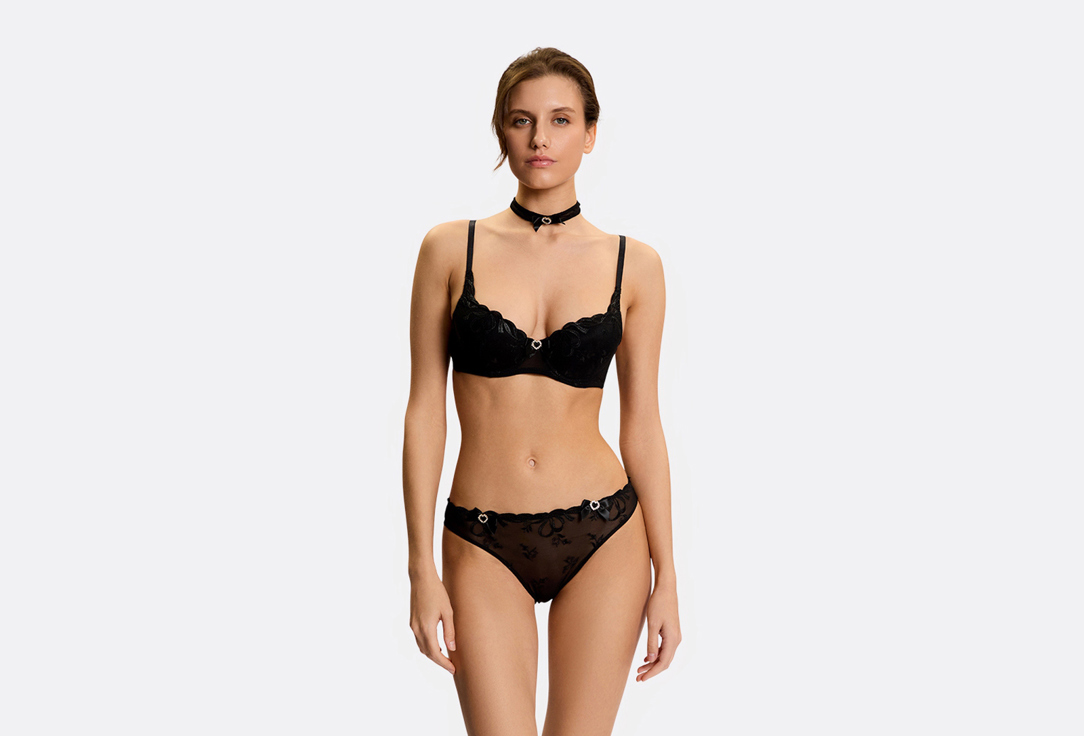 Изображение товара Бюстгальтер женский Infinity Lingerie Ossy черный с чокером 75B