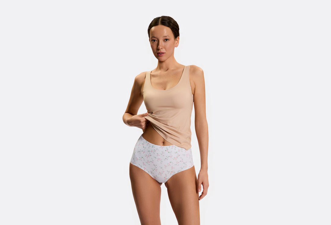 Изображение товара Женские трусы с высокой посадкой Infinity Lingerie Tess белый принт