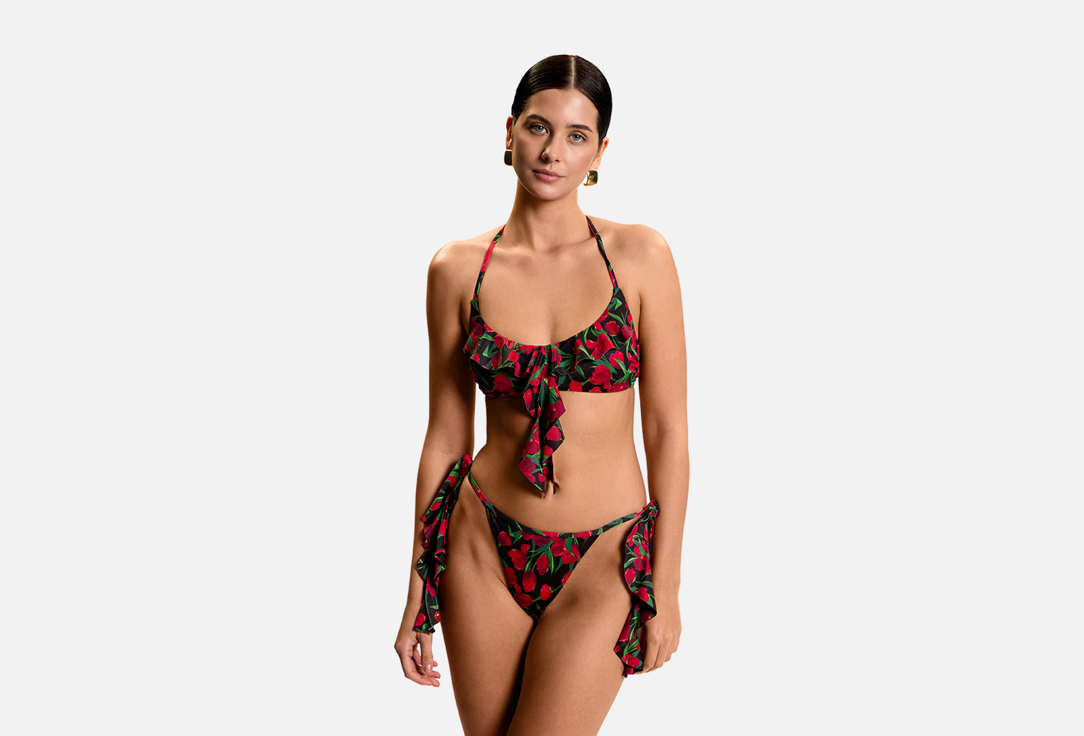 Изображение товара Плавки стринги-бразильяно Infinity Lingerie Honey красный принт