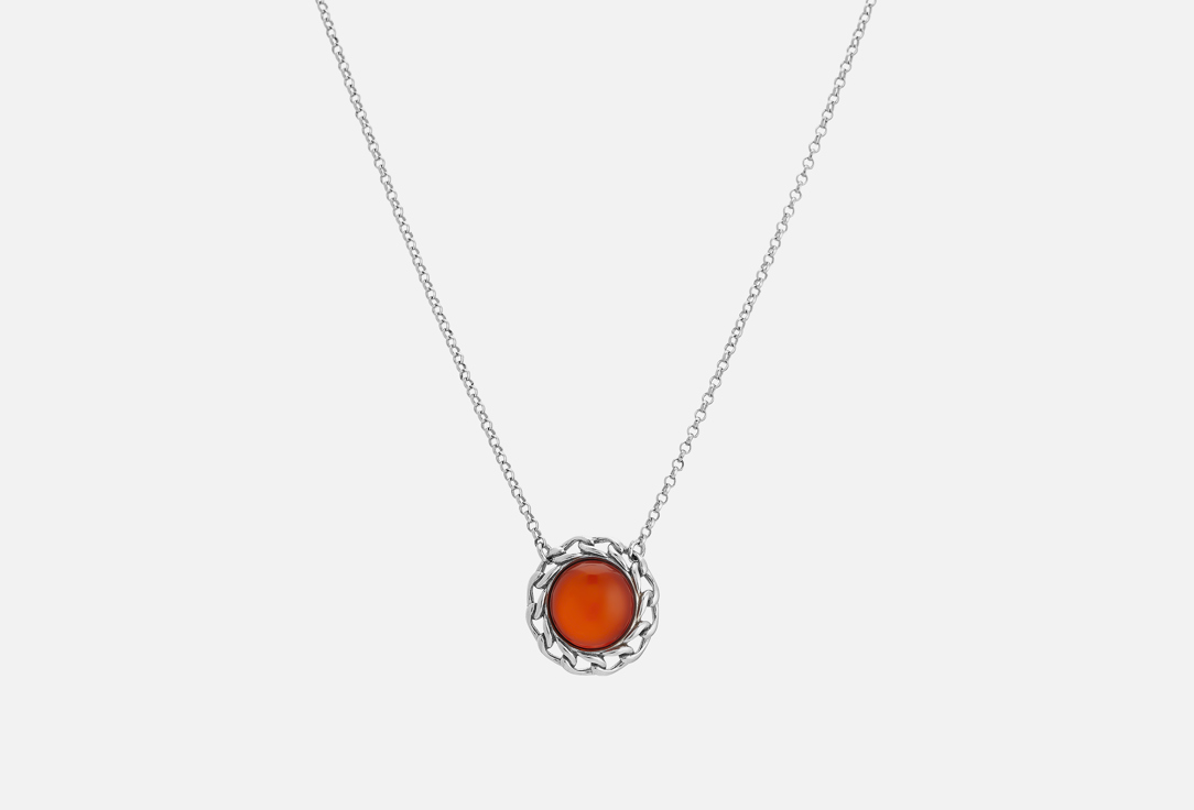 Изображение товара Колье серебряное Sun Stone Silver necklace with amber