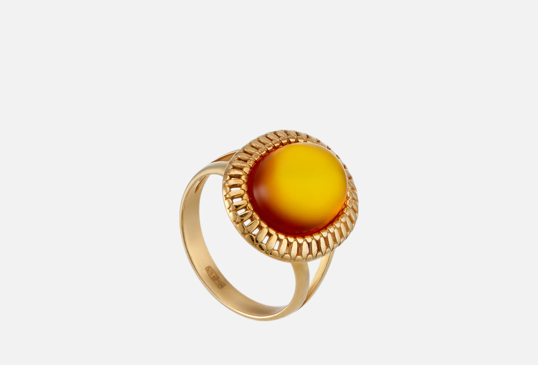 Изображение товара Кольцо серебряное Sun Stone Silver ring with amber