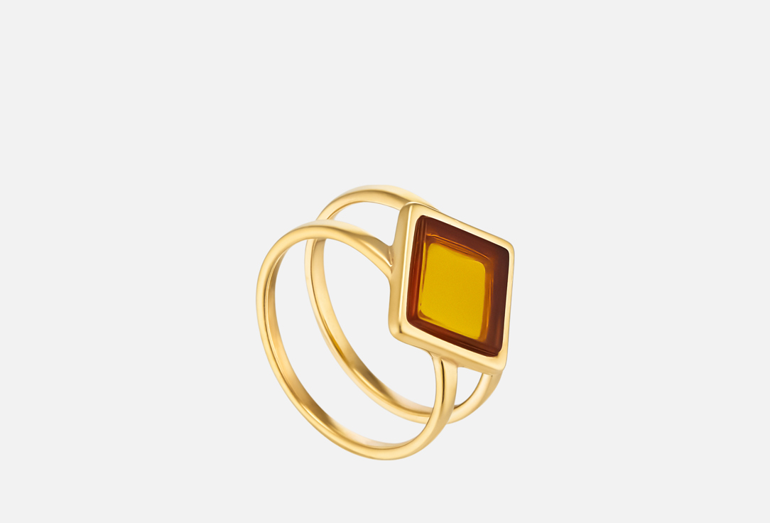 Silver ring with amber 17,5 мл