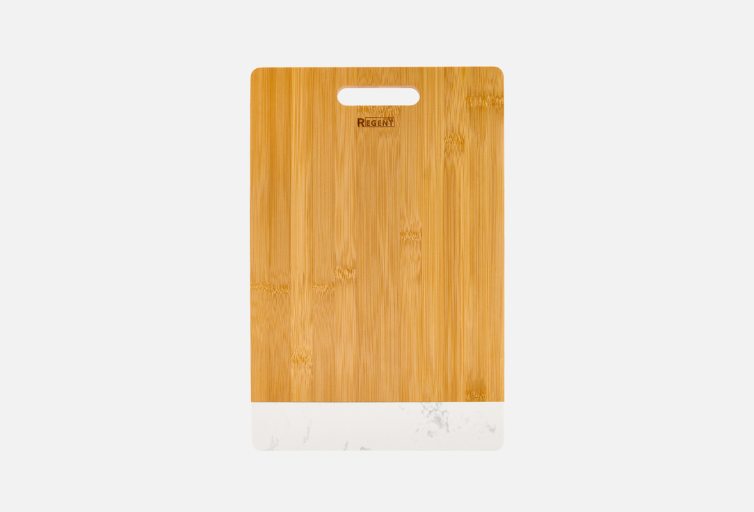 Изображение товара Доска разделочная прямоугольная Regent inox Bamboo, белый, 39,5x26x1,2 см