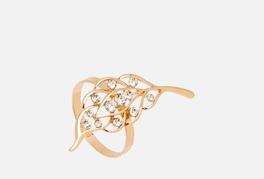 Изображение товара Кольцо для салфеток Nouvelle Home Перо из стали с стразами 7,5х4х4,5 см