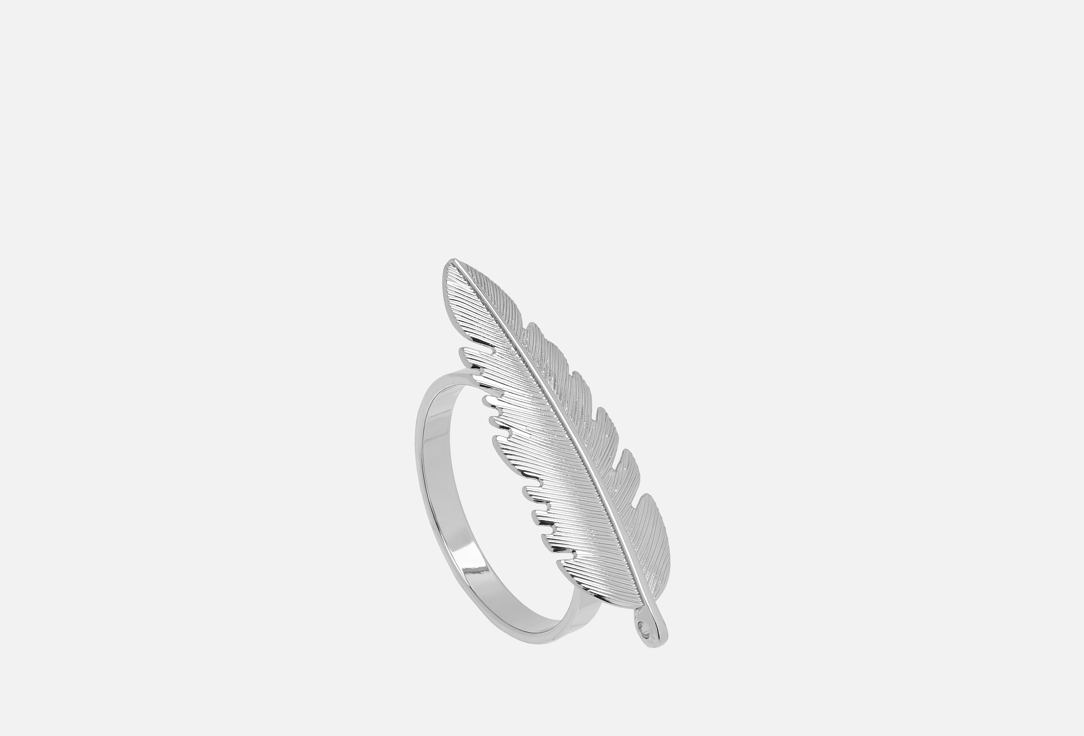 Изображение товара Кольцо для салфеток Nouvelle Home Перо серебро 5,5х2х4 см для сервировки стола