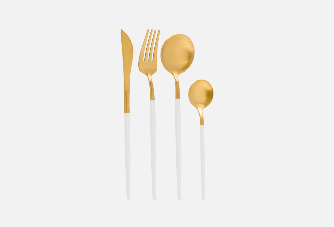 Изображение товара Набор столовых приборов Nouvelle Home 4 предмета из нержавеющей стали