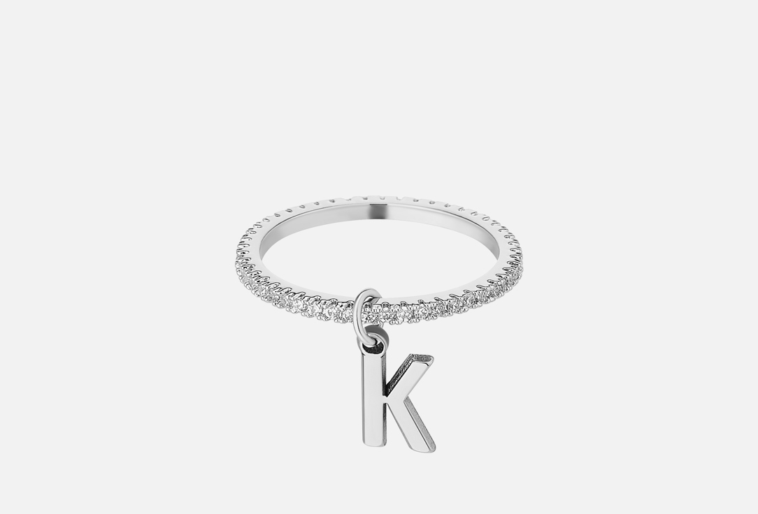 Изображение товара Кольцо Jewel4u с цирконами покрытие родий размер 17 для женщин