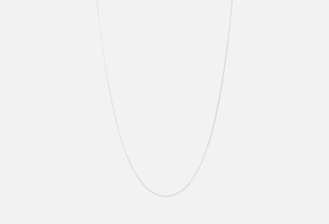 Изображение товара Серебряная цепочка Tosya Снейк квадратный 45 см с родированием