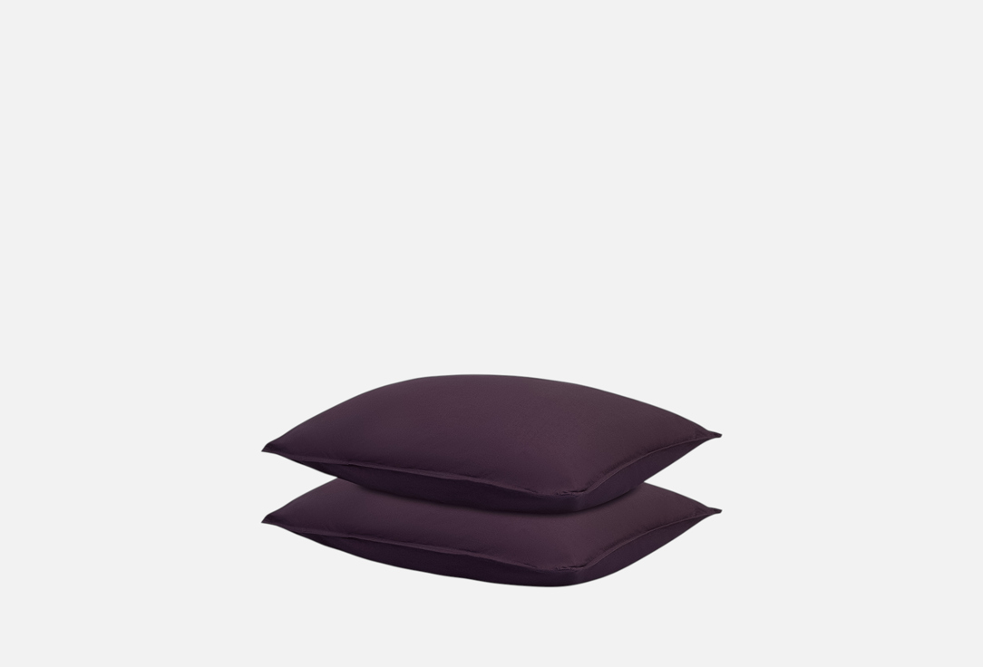Изображение товара Набор наволочек Tkano Essential, сливовый, 50х70 см
