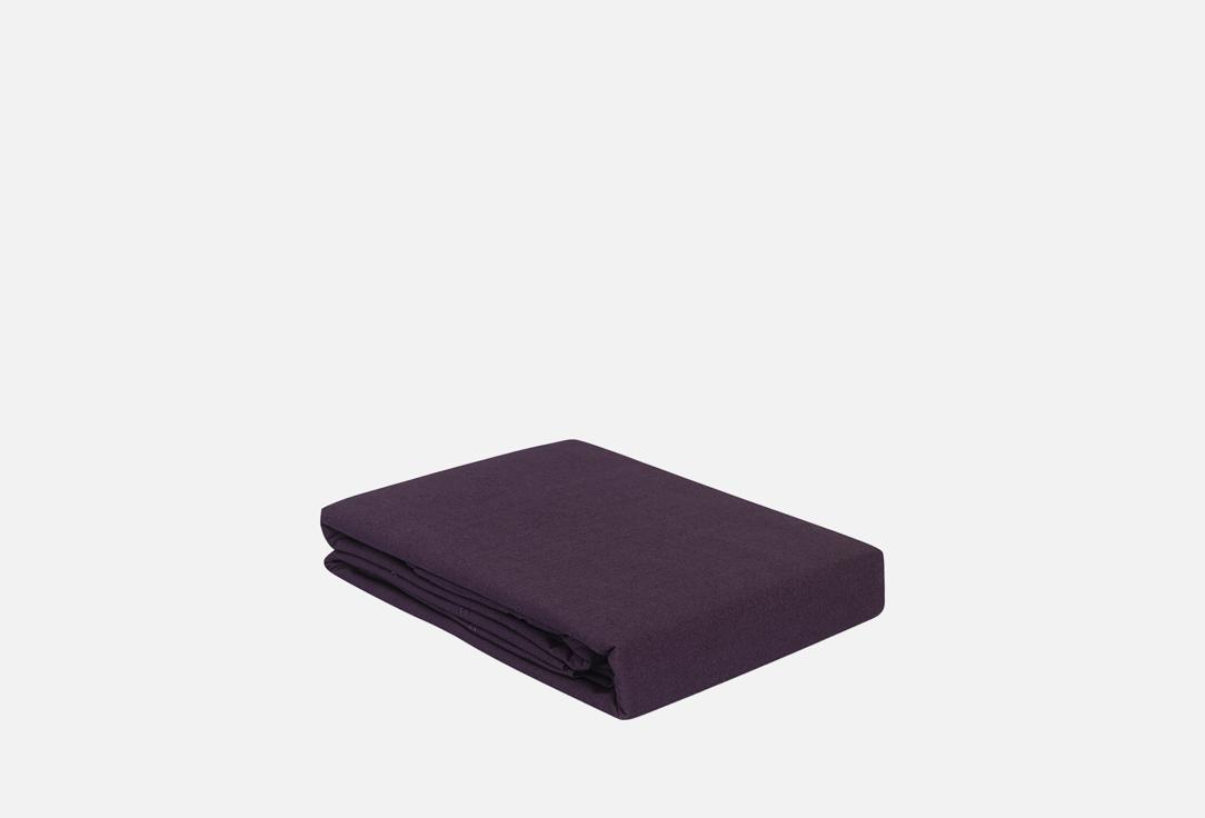 Изображение товара Простыня на резинке Tkano Essential, сливовый, 160х200