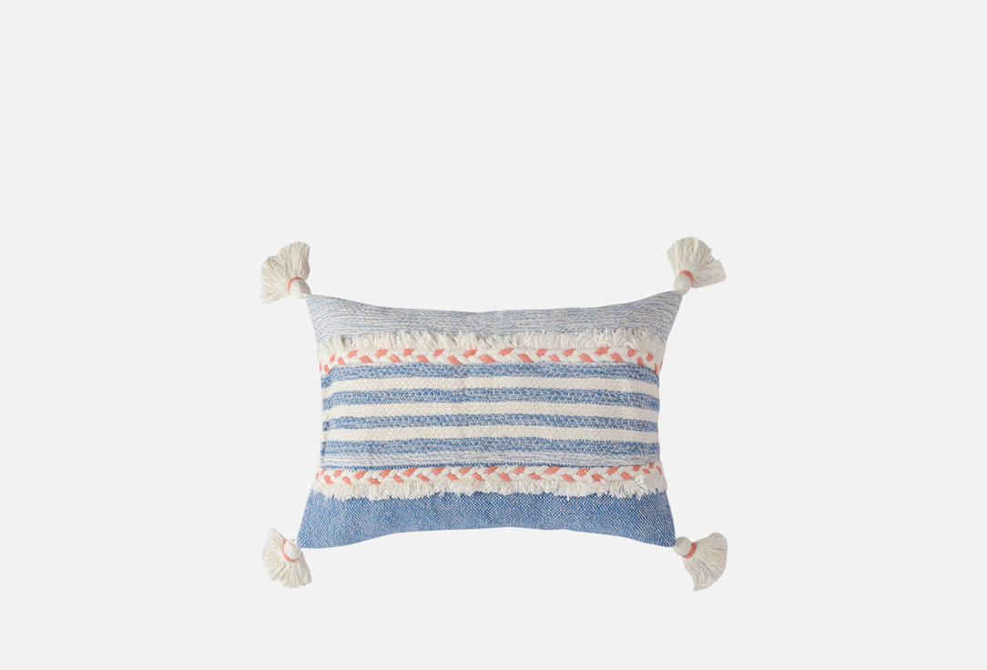 

Чехол на подушку TKANO, Принт, Ethnic, с кисточками и бахрамой, 35х60 см 1 шт