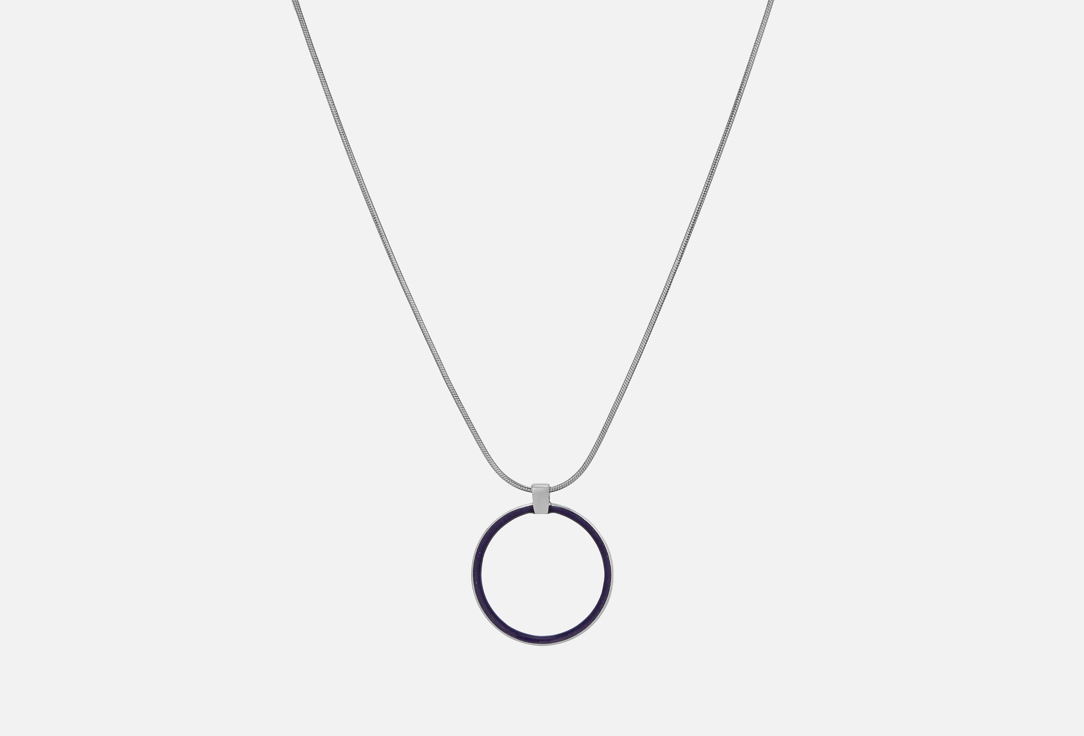 Изображение товара Подвеска серебряная LETObj CIRCLE with chain, violet