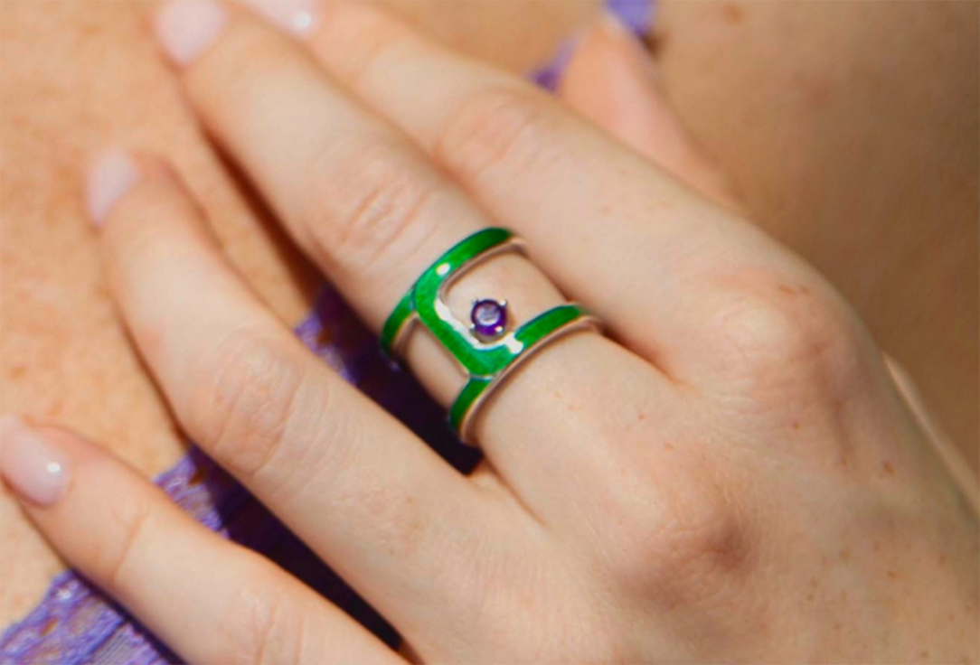 

Кольцо серебряное LETOBJ, Topaz round 17 мл