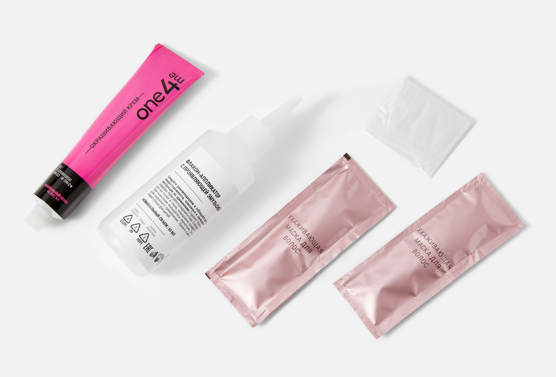 

Стойкая краска для волос ONE4ME, Фиолетовый, Будь смелой 150 мл