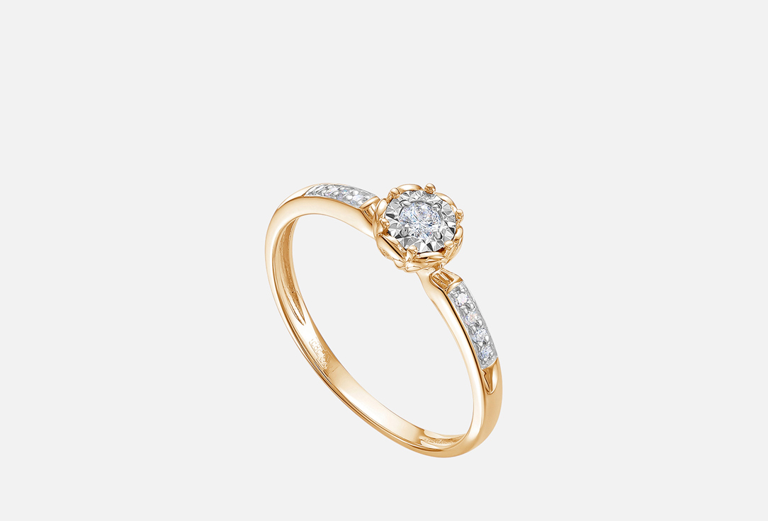 Изображение товара Золотое кольцо Vesna Jewelry с бриллиантами для женщин