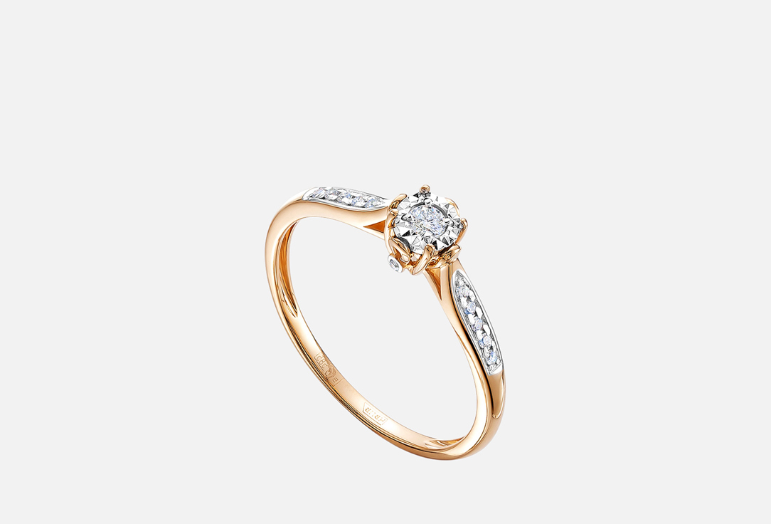Изображение товара Кольцо из золота с бриллиантами Vesna Jewelry 585 пробы для женщин