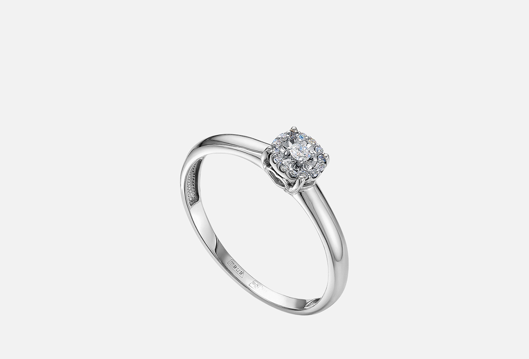 Изображение товара Золотое кольцо Vesna Jewelry с бриллиантами 585 пробы для женщин