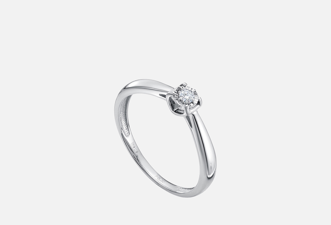 Изображение товара Золотое кольцо Vesna Jewelry с бриллиантом 585 пробы для женщин