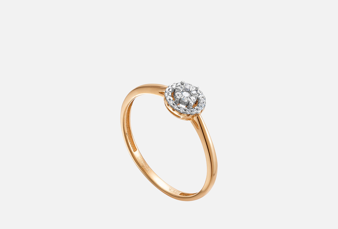 Изображение товара Золотое кольцо Vesna Jewelry с бриллиантами 585 пробы для женщин