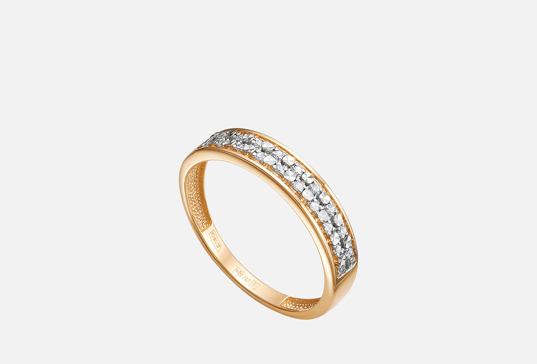 Изображение товара Золотое кольцо Vesna Jewelry с бриллиантами 585 пробы для женщин
