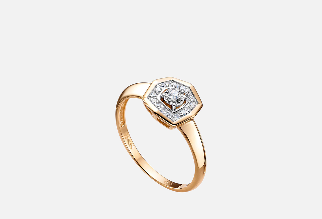 Изображение товара Золотое кольцо Vesna Jewelry с бриллиантами для женщин