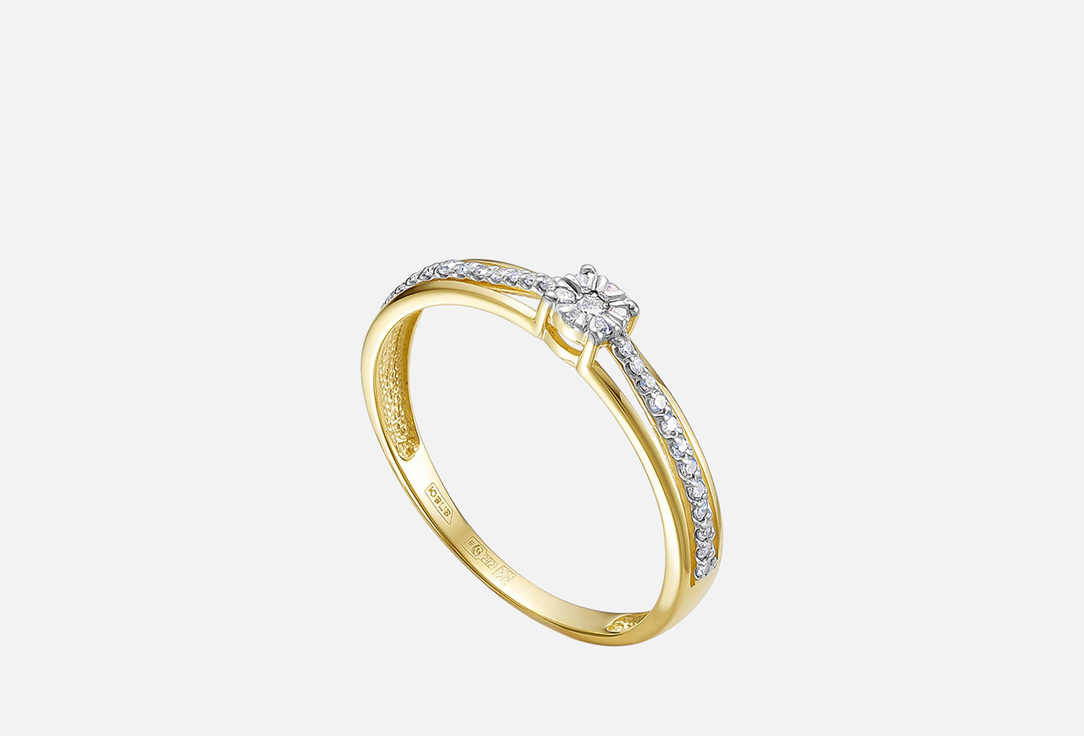 Изображение товара Золотое кольцо Vesna Jewelry с бриллиантами для женщин 585 пробы