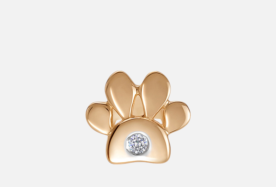 Изображение товара Моносерьга золотая Vesna Jewelry с бриллиантом 585 пробы