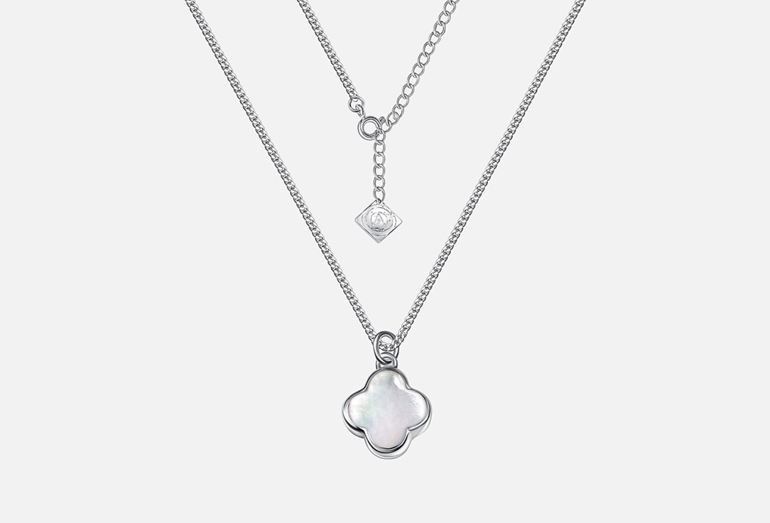 Изображение товара Серебряная подвеска с клевером и перламутром 925 пробы Aura Jewelry