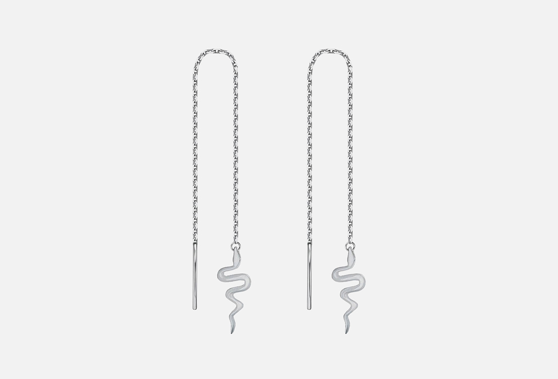 Изображение товара Серьги Серебряные Aura Jewelry Змея