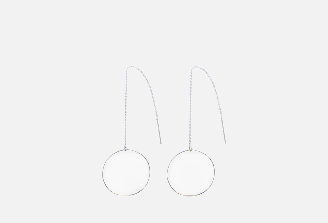 Изображение товара Серьги Серебряные Aura Jewelry протяжки кольца