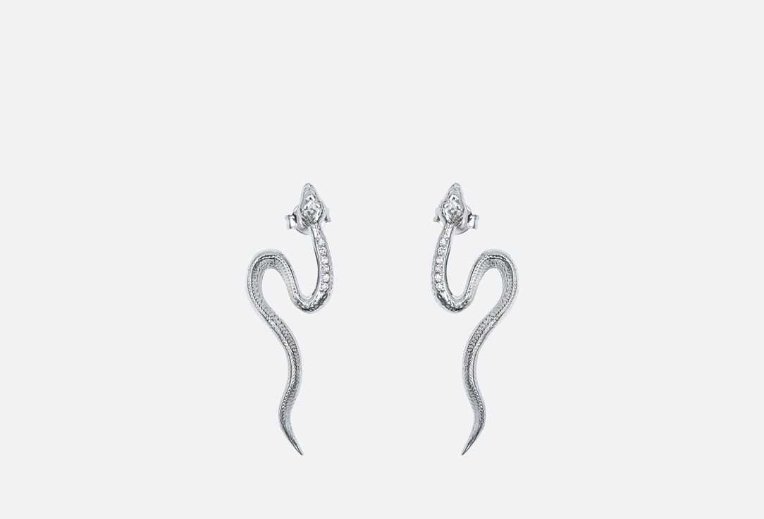 Изображение товара Серебряные серьги Змеи Aura Jewelry из серебра 925 пробы для женщин