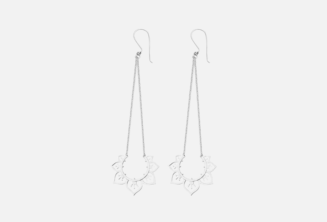 Изображение товара Серьги Серебряные Aura Jewelry Лотос Флеш