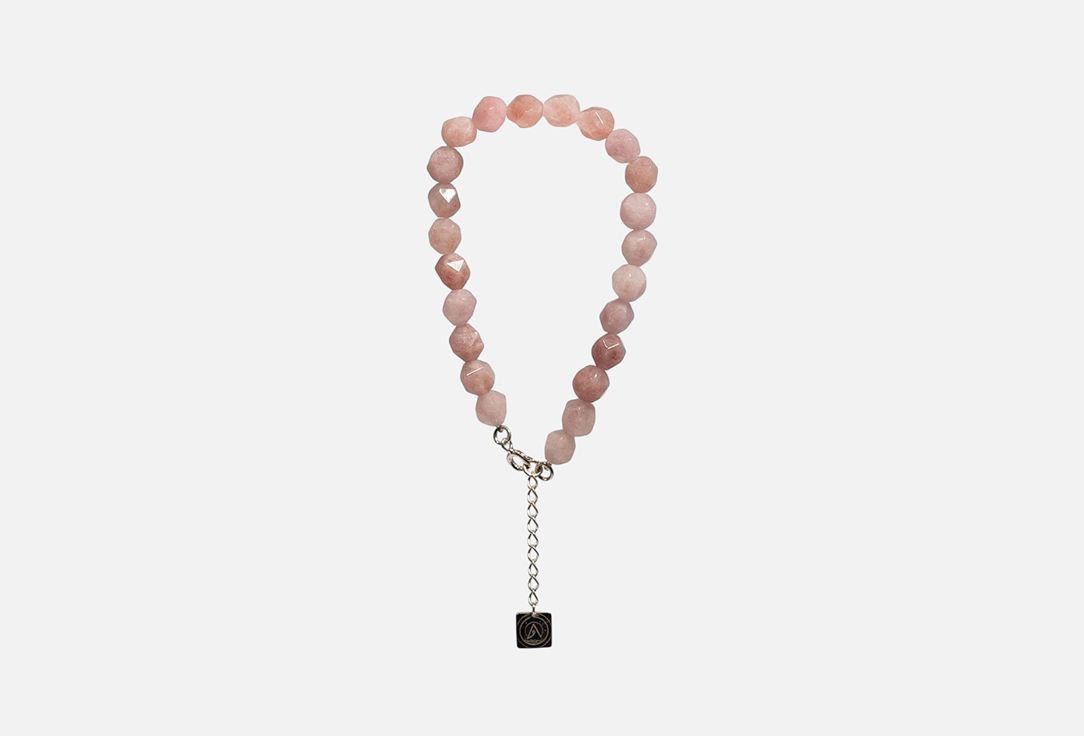 Изображение товара Серебряный браслет с розовым кварцем 925 пробы Aura Jewelry для женщин