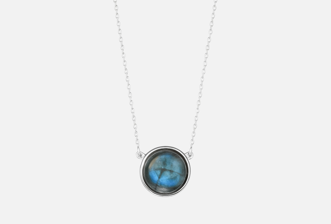 Изображение товара Колье серебряное The Reason Moon with labradorite