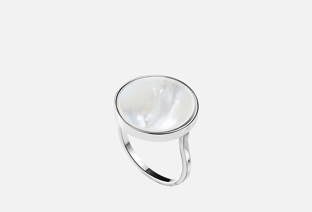 Изображение товара Серебряное кольцо The Reason Disc с перламутром 15 мм для женщин