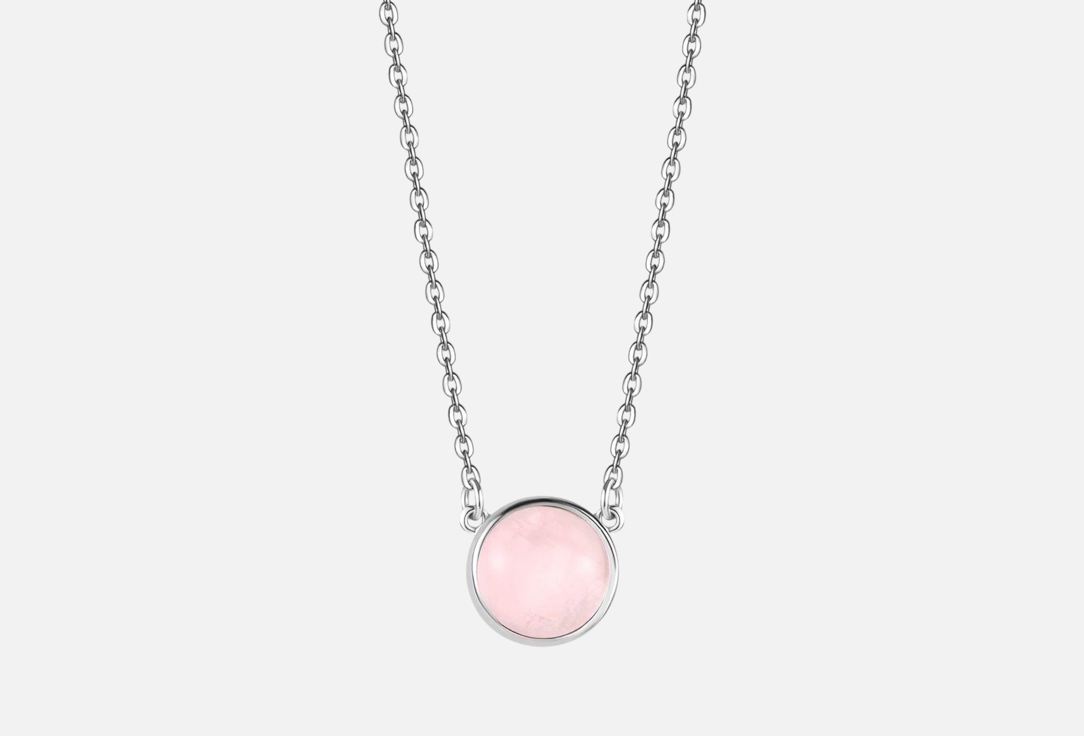 Изображение товара Серебряное колье с розовым перламутром The Reason Pink Mother-of-pearl Disc