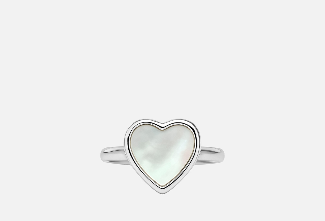 Изображение товара Серебряное кольцо Heart with mother of pearl 925 пробы для женщин