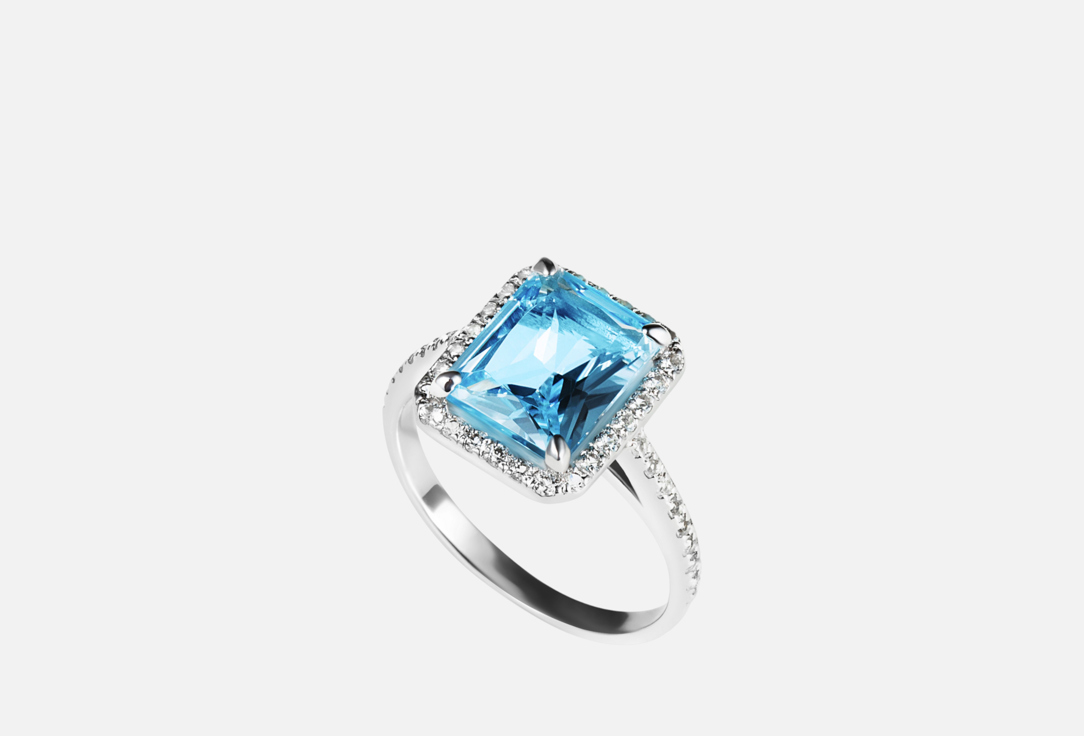 Изображение товара Кольцо серебряное The Reason Queen with blue and white topaz
