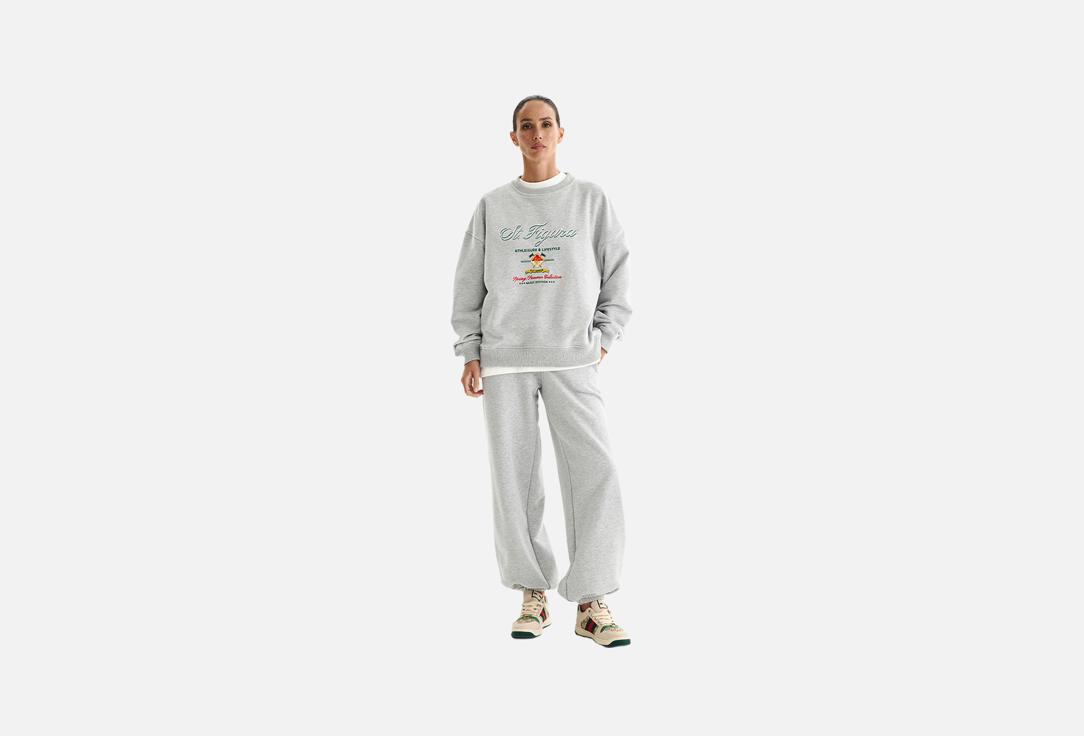 Джоггеры FIGURA ACTIVE WEAR Серый меланж M-175 мл