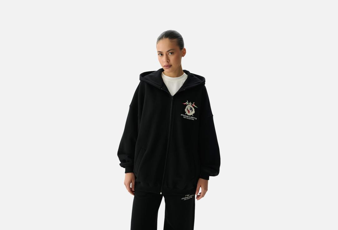 Изображение товара Худи FIGURA Active Wear черное для женщин с уникальным принтом