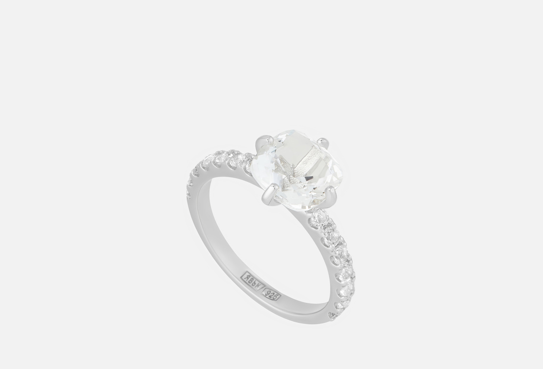 Изображение товара Серебряное кольцо Dita One She said yes с горным хрусталем и топазами