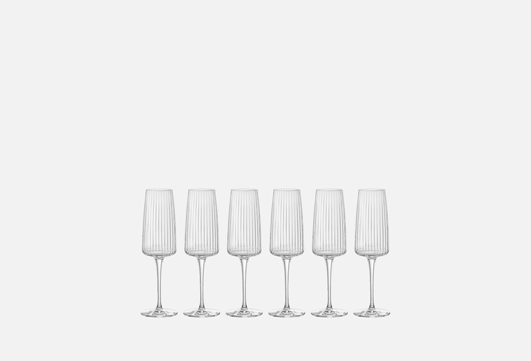 Набор бокалов для игристого вина BORMIOLI ROCCO EXCLUSIVA, PROSECCO, h 22,5 см 6 шт