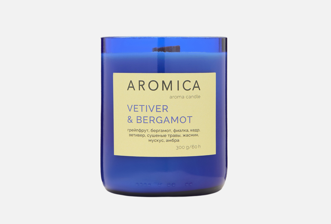 

Ароматичская свеча AROMICA, Vetiver & Bergamot 300 г
